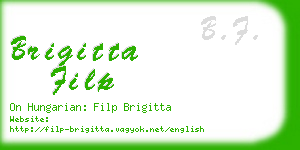 brigitta filp business card